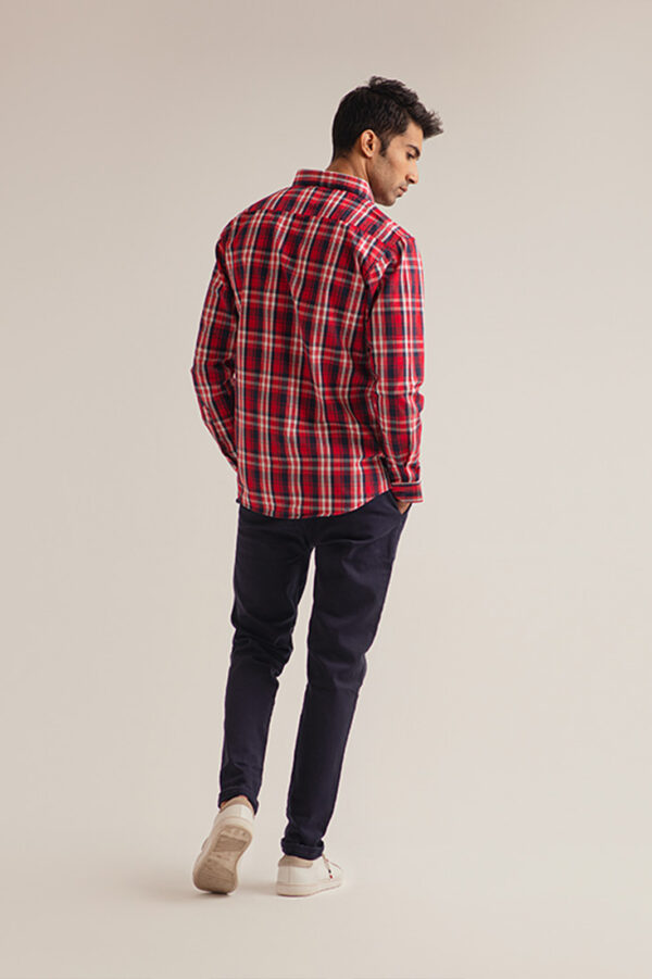 RED CHECK SHIRT - Image 4