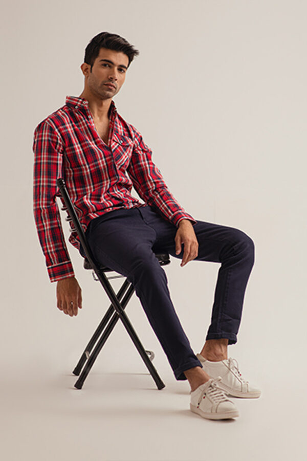 RED CHECK SHIRT - Image 2