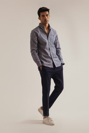 BLUE COTTON PANTS