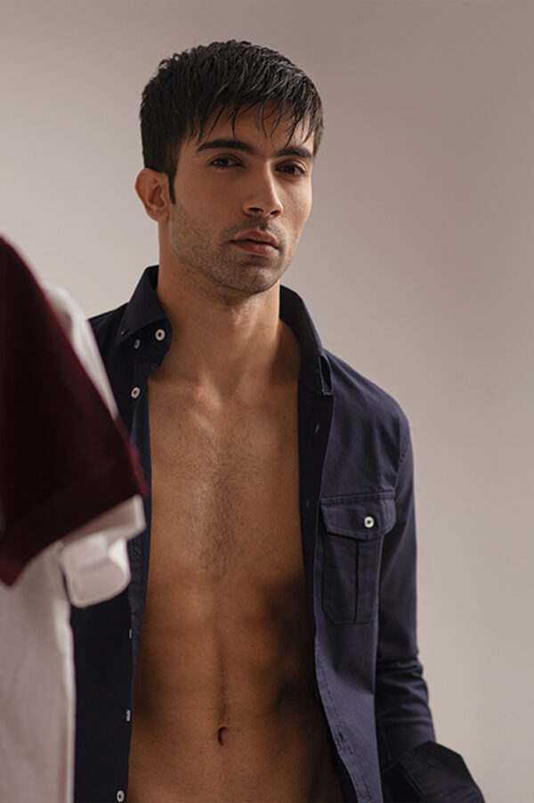 BLUE BUTTON DOWN SHIRT - Image 2