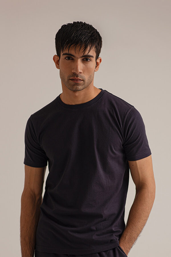 BLUE CREW NECK SHIRT - Image 2